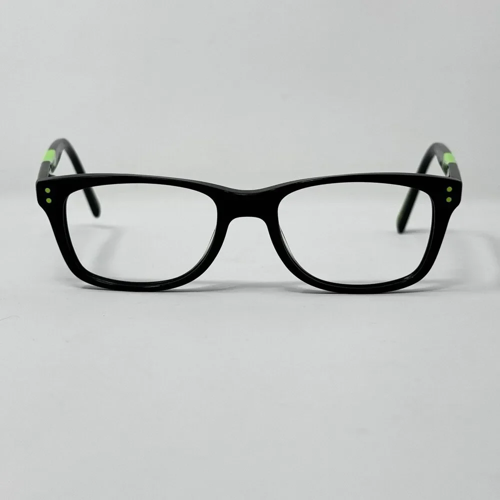 Nike 5538 001 Black Volt Eyeglass Frames 49-17-135